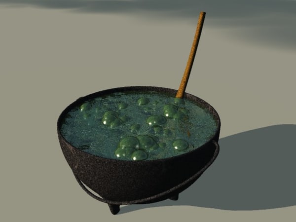 3d Witch Caldron