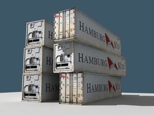 3d container model