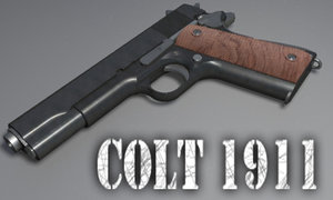 3d colt 1911 details model
