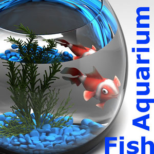 fish aquarium 3d model
