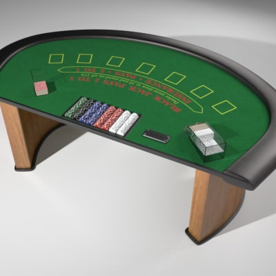 3d black jack table