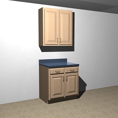 kitchen cabinets - 33 3d model