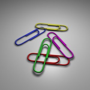 free paper-clip paper 3d model