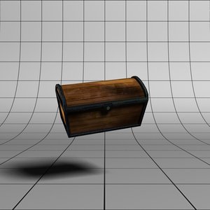 3d model of treasure chest