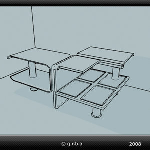 3d model coffeetable table