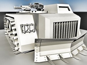 3d model of warhammer tank