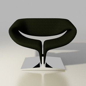 artifort chair design pierre paulin 3d model