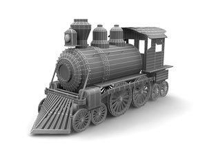 steam train 3d model