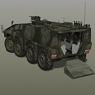 3d ghk boxer combat vehicle model