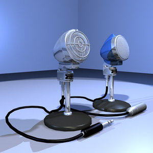 3ds max vintage microphone 02