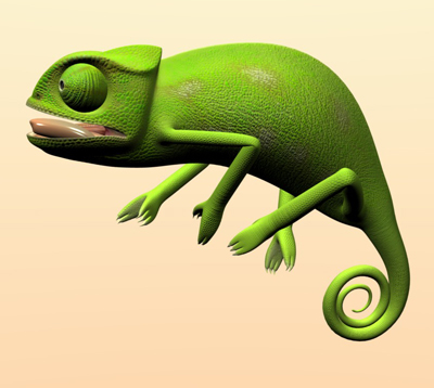 chameleon 3d obj https