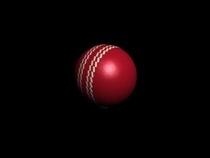 simple cricket ball 3d model