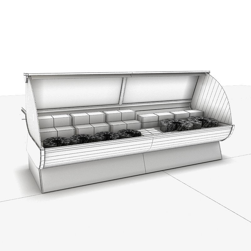 display freezer cheese 3d max