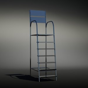 3d life gaurd chair model