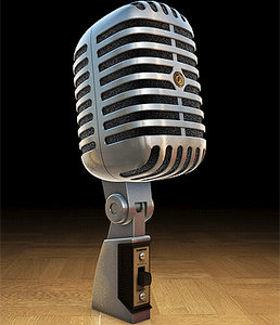shure microphone 3d model