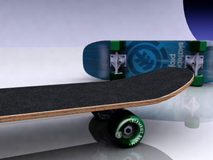 3d model skateboard skate