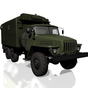 ural-4320 soviet military 3d max