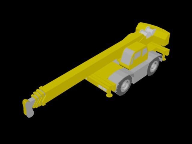 3d model of crane tanado