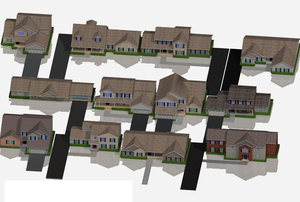 house fully mapped 3d model