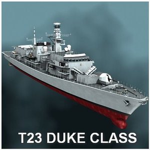 duke class type 23 3d model