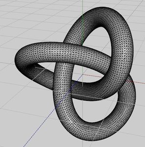 torus knot 3d model
