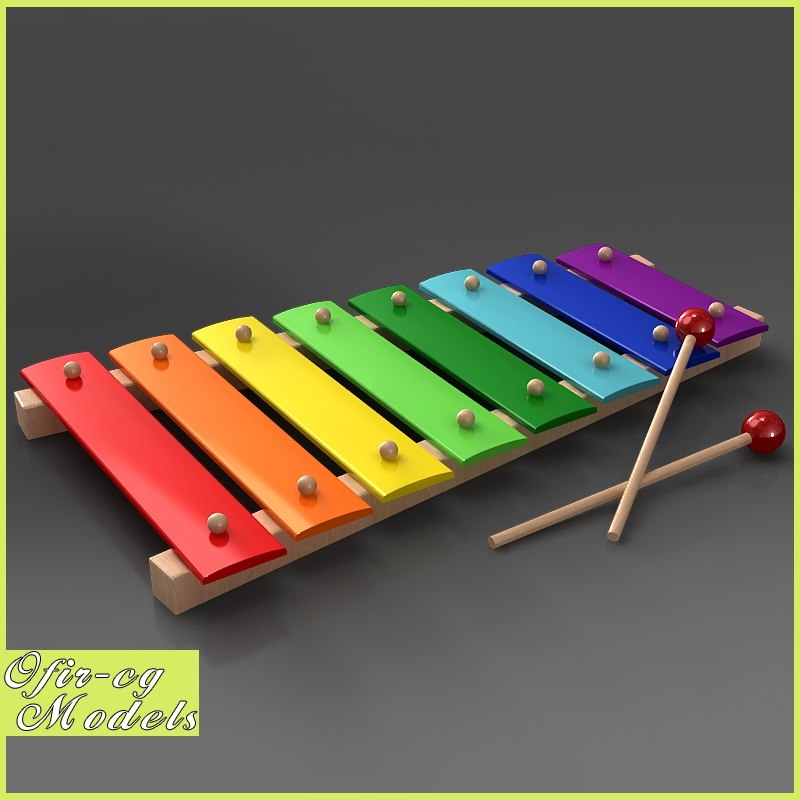 3d model xylophone