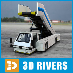 3d aircraft boarding truck vehicle model