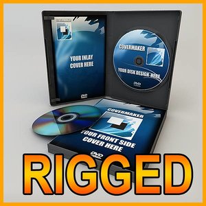 dvd case disk 3d model