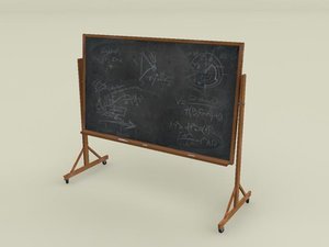 3ds max chalk board wheels chalkboard