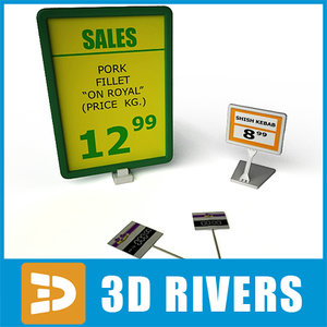 3d model price tags