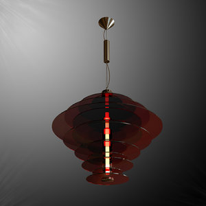3dsmax rondelle suspended lamp