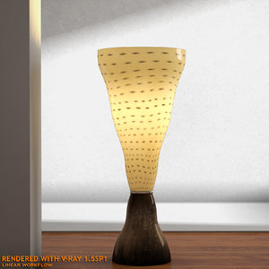 3d designer vivia t table lamp model