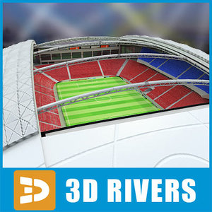 soccer stadium 01 3d model