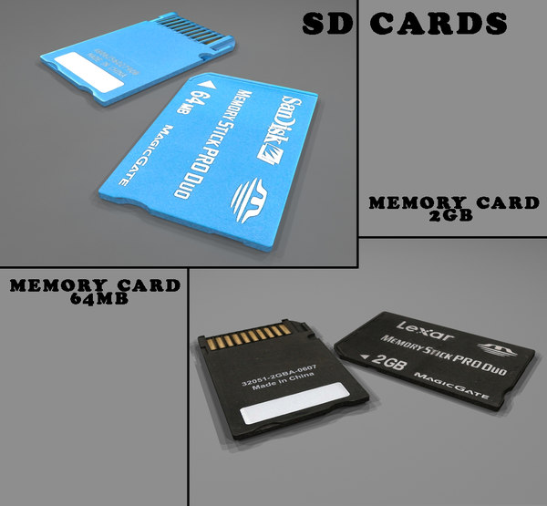 Memory Card 3D Models for Download TurboSquid