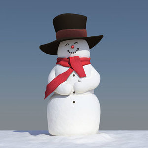 obj snowman hat