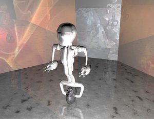 free cleaner robot 3d model