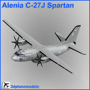 3d model alenia c-27j spartan lithuanian