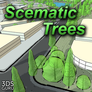 3d schematic trees model