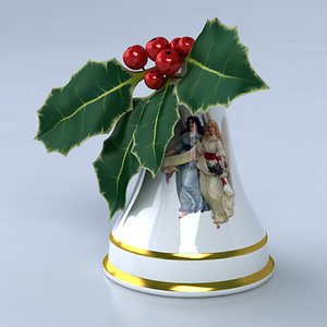 christmas bell 3d max