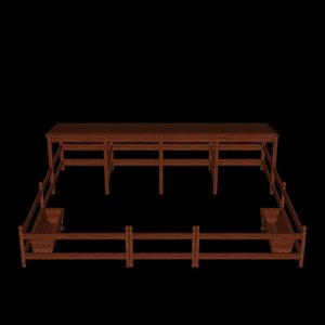 3d model of horse stable