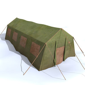 military tent 3d model