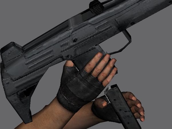無料ウジ9ミリメートル短機関銃 腕 テクスチャ3dモデル Turbosquid