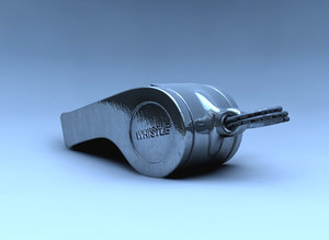 3d model metal pea whistle