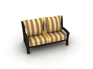 3d 3ds atlantis sofa set 2