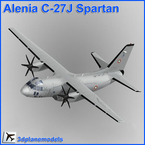 3d model alenia c-27j spartan bulgarian
