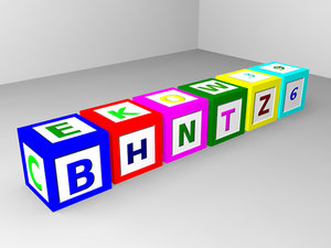 alphabet blocks obj