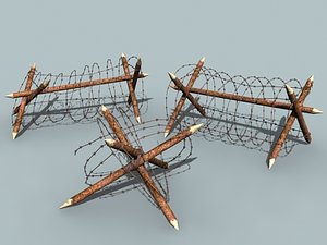 3d barbed wire barriers
