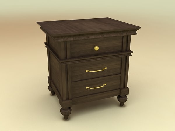 Side Drawers From Klaussner Ashton Bedroom Furniture Set High Quality Furniture 3d Model