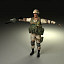soldiers rigged ranger 3d model