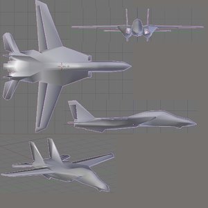 3d f-14 tomcat model